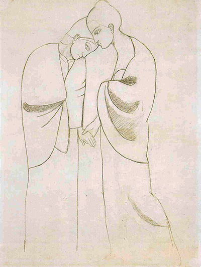 Study to Two Sisters Pablo Picasso